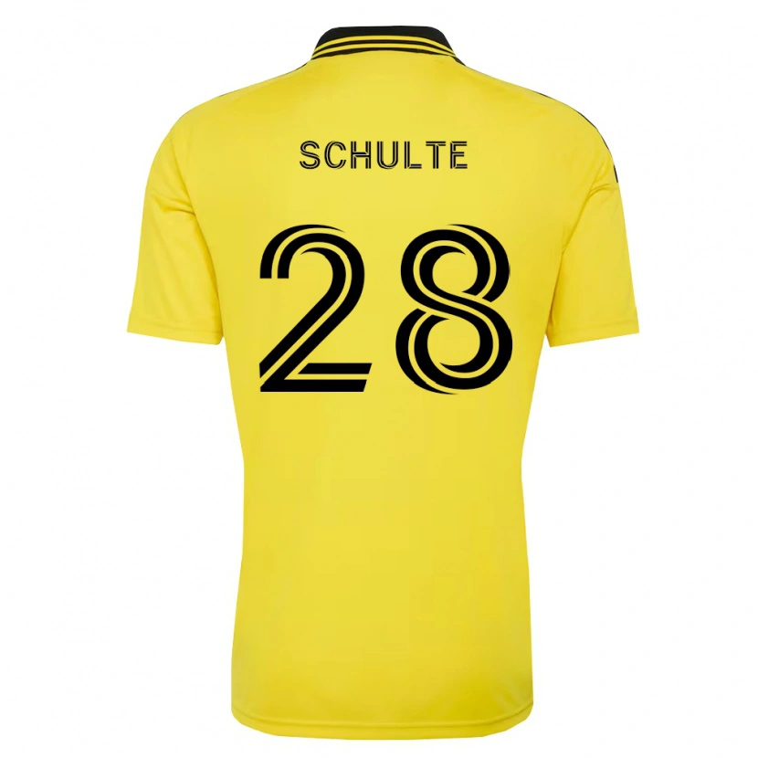 Danxen Homem Camisola Patrick Schulte #28 Amarelo Preto Principal 2026/27 Camisa