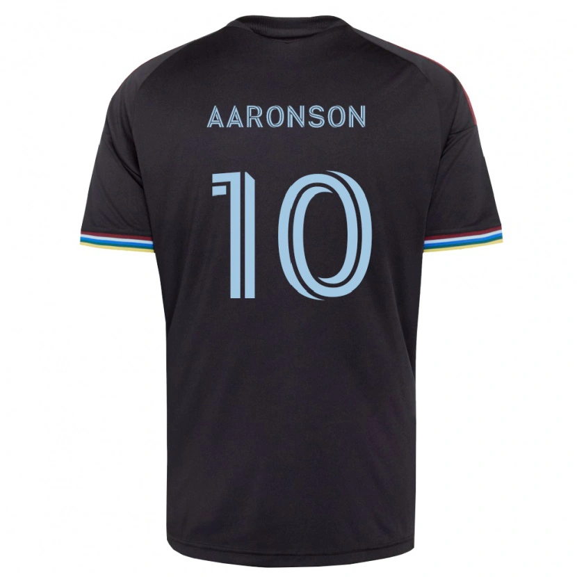 Danxen Homem Camisola Paxten Aaronson #10 Preto Azul Celeste Principal 2026/27 Camisa