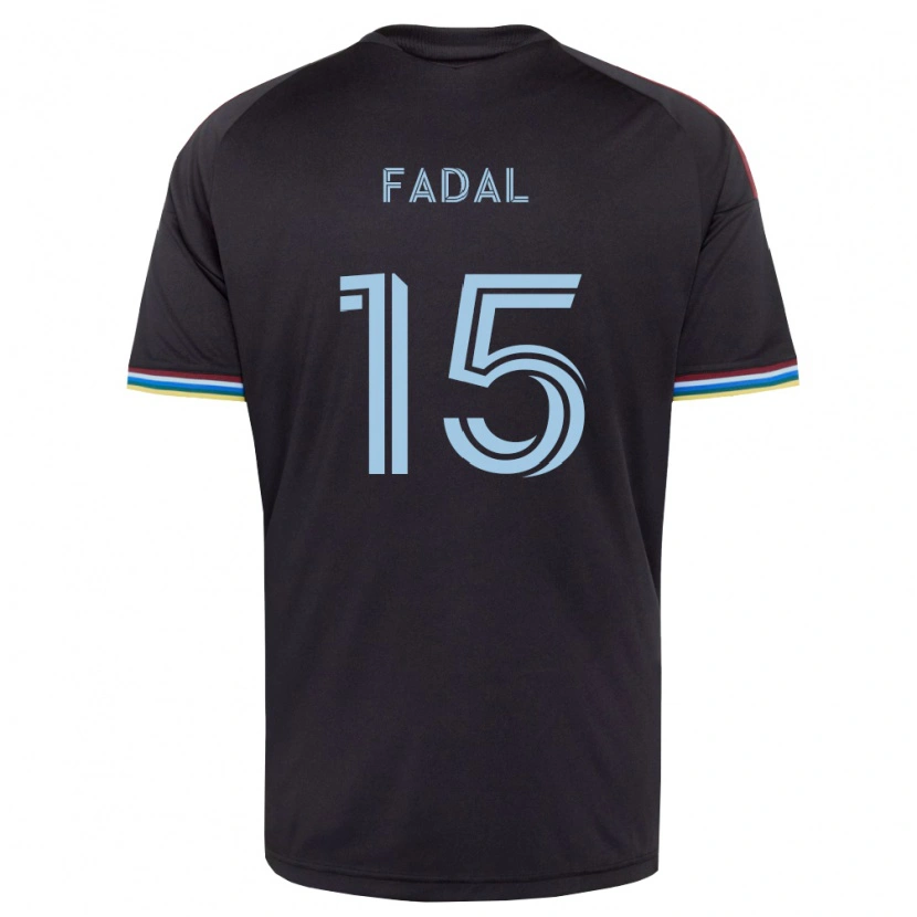 Danxen Homem Camisola Ali Fadal #15 Preto Azul Celeste Principal 2026/27 Camisa