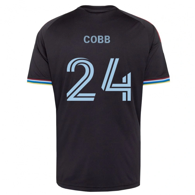 Danxen Homem Camisola Noah Cobb #24 Preto Azul Celeste Principal 2026/27 Camisa