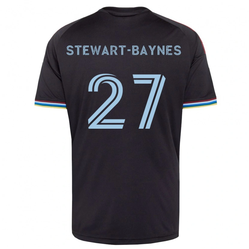 Danxen Homem Camisola Kimani Stewart-Baynes #27 Preto Azul Celeste Principal 2026/27 Camisa
