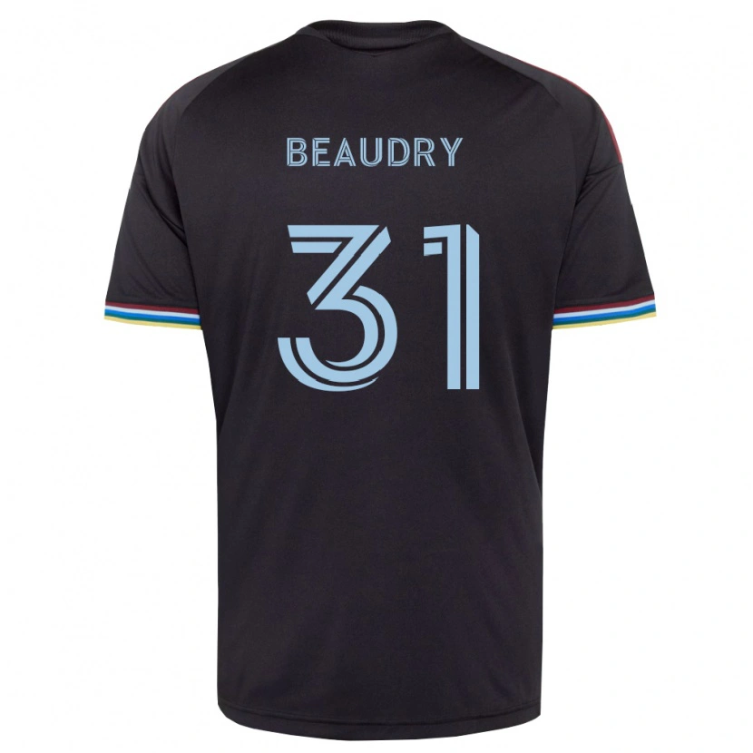 Danxen Homem Camisola Adam Beaudry #31 Preto Azul Celeste Principal 2026/27 Camisa