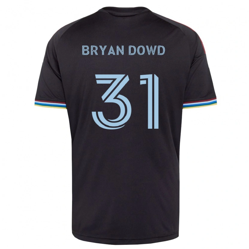 Danxen Homem Camisola Bryan Dowd #31 Preto Azul Celeste Principal 2026/27 Camisa