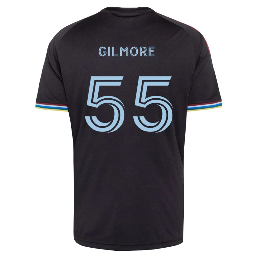 Danxen Homem Camisola Grant Gilmore #55 Preto Azul Celeste Principal 2026/27 Camisa