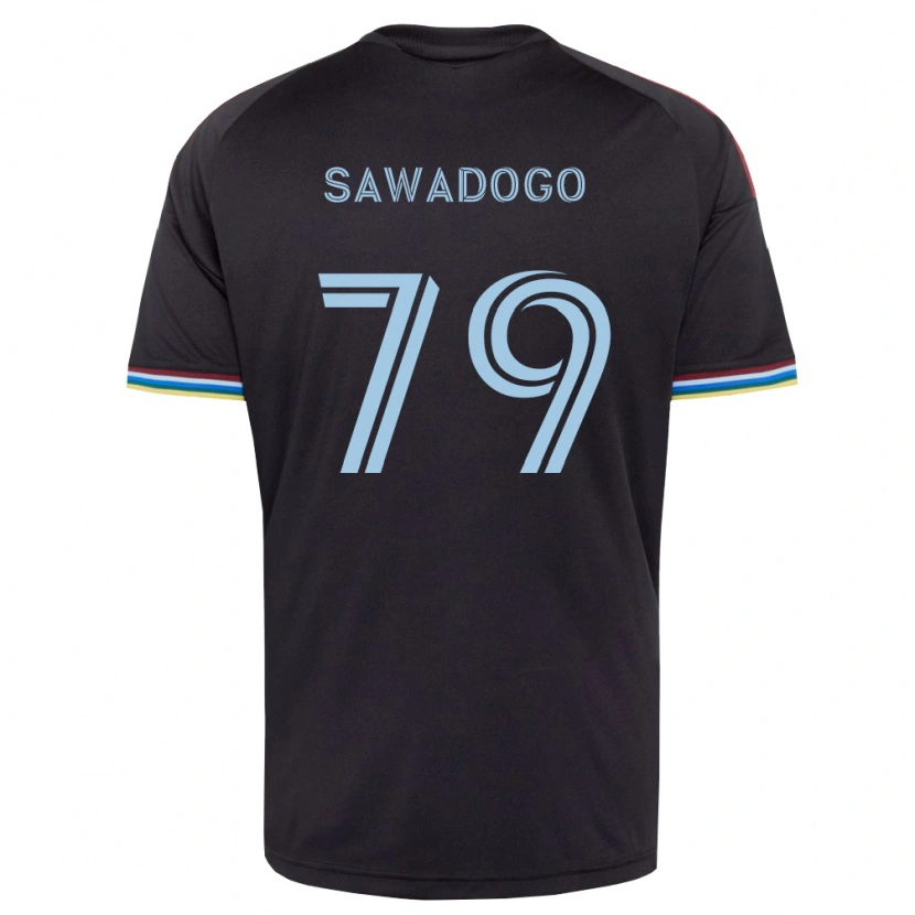 Danxen Homem Camisola Kamal Sawadogo #79 Preto Azul Celeste Principal 2026/27 Camisa