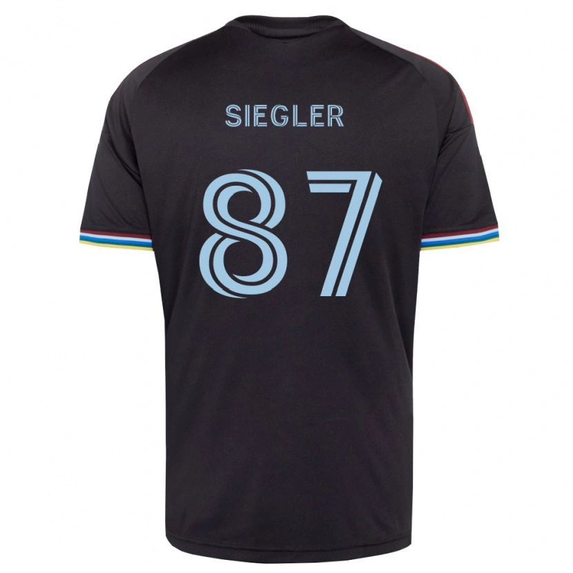 Danxen Homem Camisola Sebastian Siegler #87 Preto Azul Celeste Principal 2026/27 Camisa
