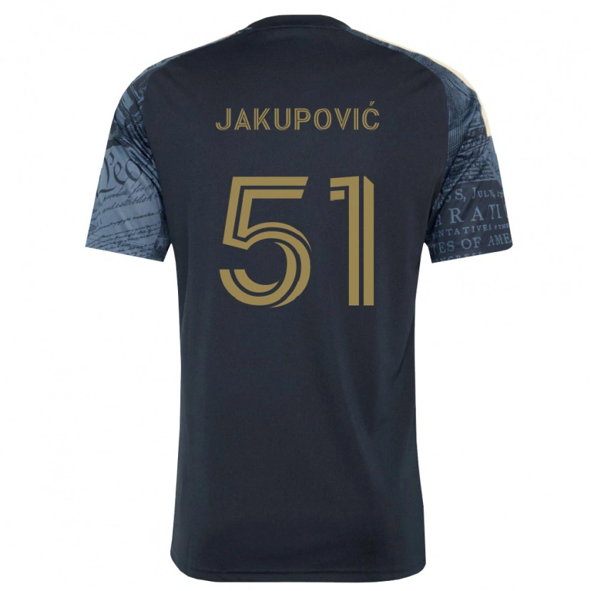 Danxen Homem Camisola Malik Jakupović #51 Azul Marinho Marrom Principal 2026/27 Camisa