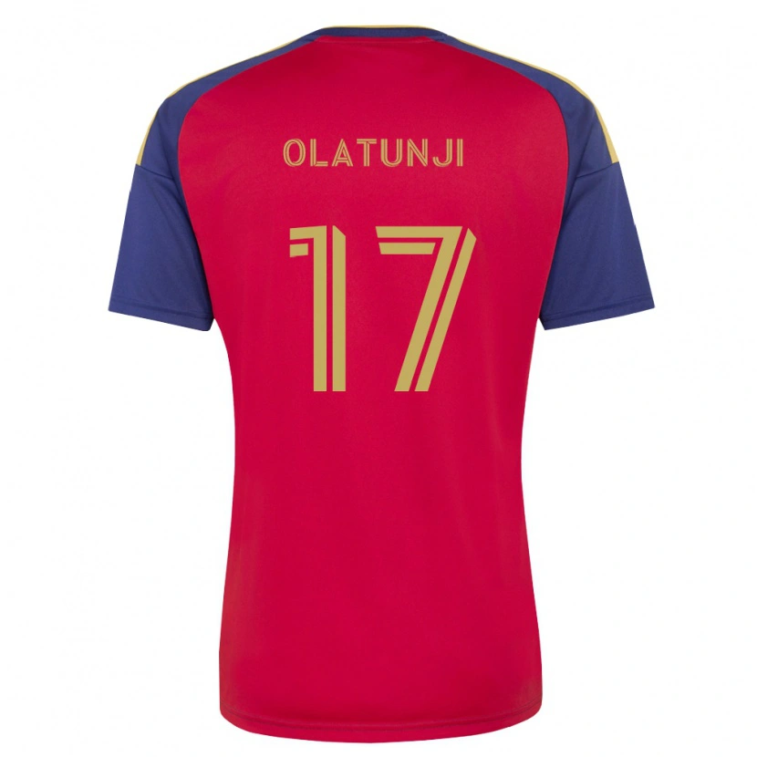 Danxen Homem Camisola Victor Olatunji #17 Azul Real Marrom Vermelho Principal 2026/27 Camisa