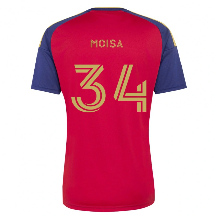 Danxen Homem Camisola Luca Moisa #34 Azul Real Marrom Vermelho Principal 2026/27 Camisa