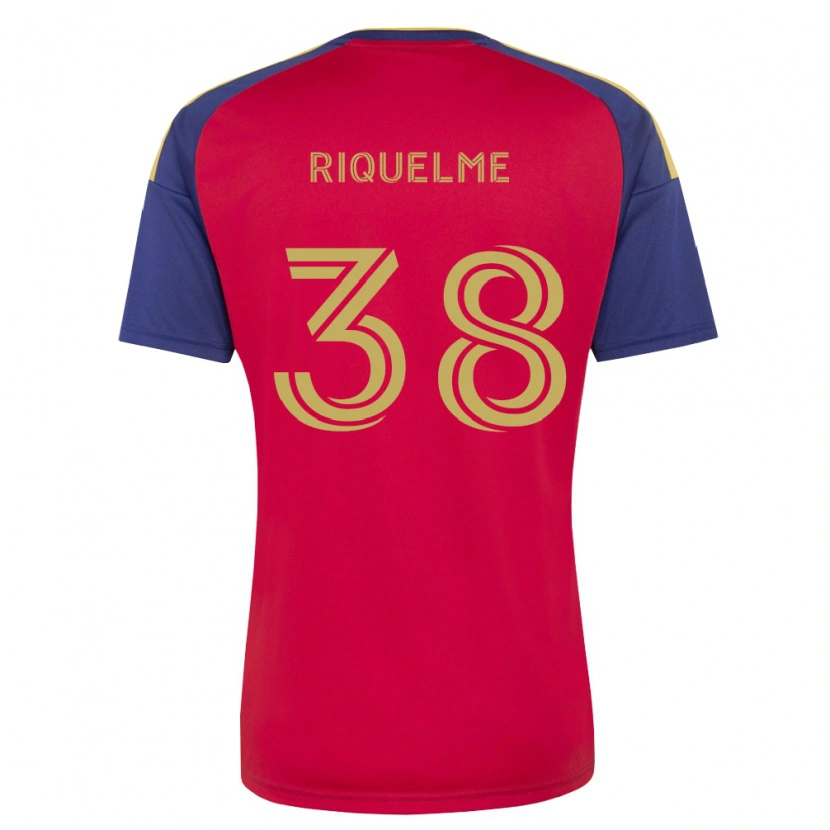 Danxen Homem Camisola Antonio Riquelme #38 Azul Real Marrom Vermelho Principal 2026/27 Camisa