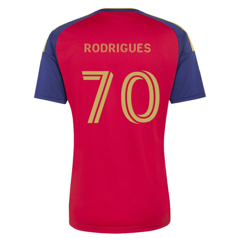 Danxen Homem Camisola Lineker Rodrigues #70 Azul Real Marrom Vermelho Principal 2026/27 Camisa