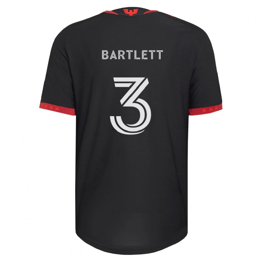 Danxen Homem Camisola Lucas Bartlett #3 Preto Branco Vermelho Principal 2026/27 Camisa