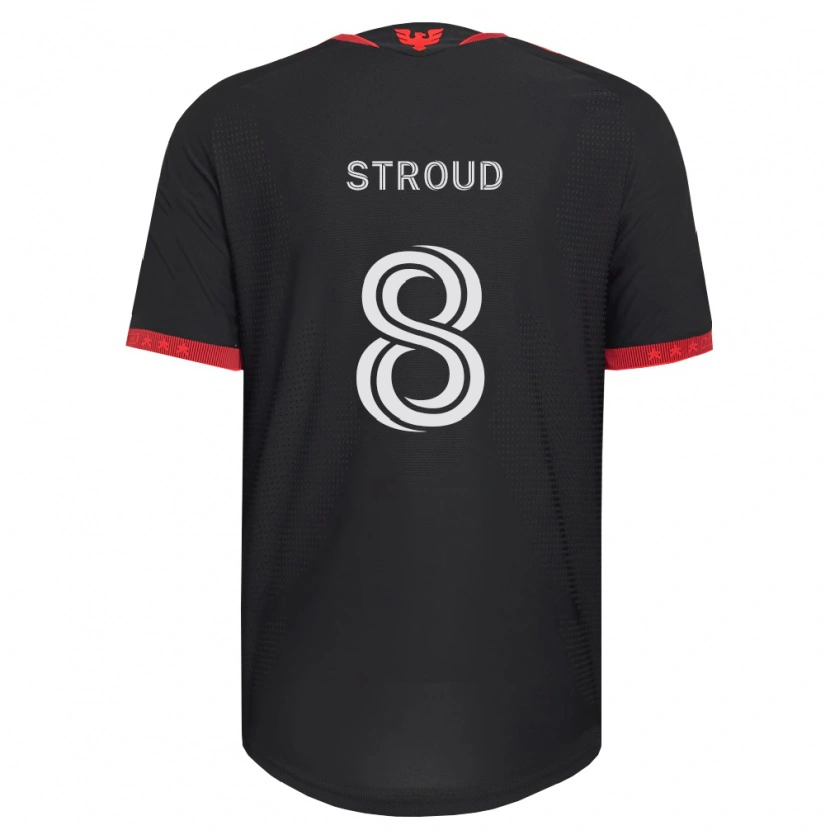 Danxen Homem Camisola Jared Stroud #8 Preto Branco Vermelho Principal 2026/27 Camisa