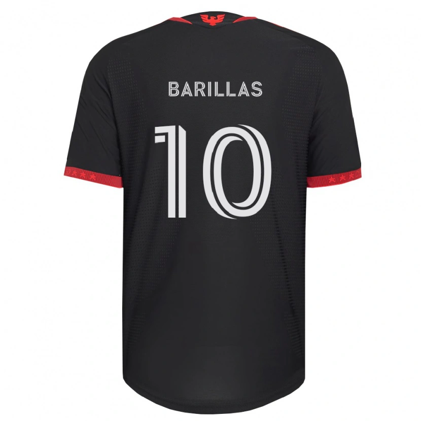 Danxen Homem Camisola Mayson Barillas #10 Preto Branco Vermelho Principal 2026/27 Camisa