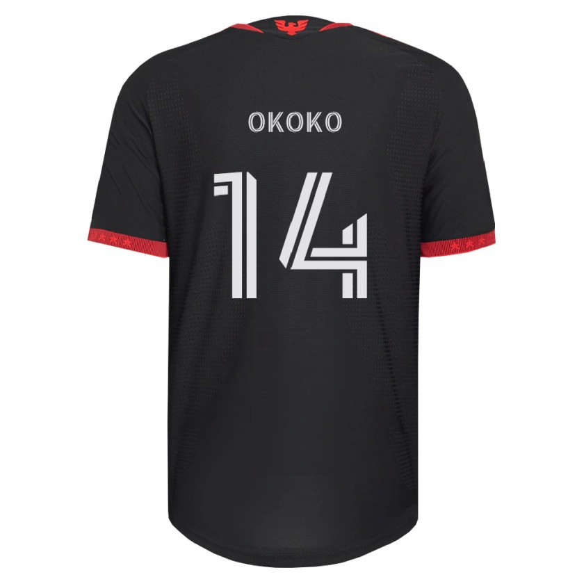 Danxen Homem Camisola Lohamba Okoko #14 Preto Branco Vermelho Principal 2026/27 Camisa