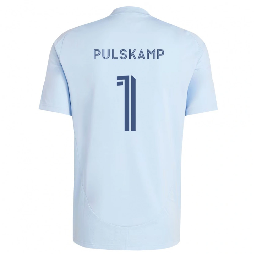 Danxen Homem Camisola John Pulskamp #1 Azul Claro Cinza Claro Principal 2026/27 Camisa