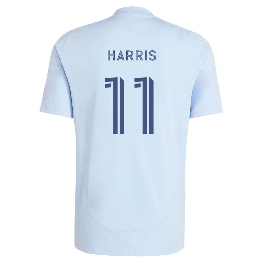 Danxen Homem Camisola Calvin Harris #11 Azul Claro Cinza Claro Principal 2026/27 Camisa