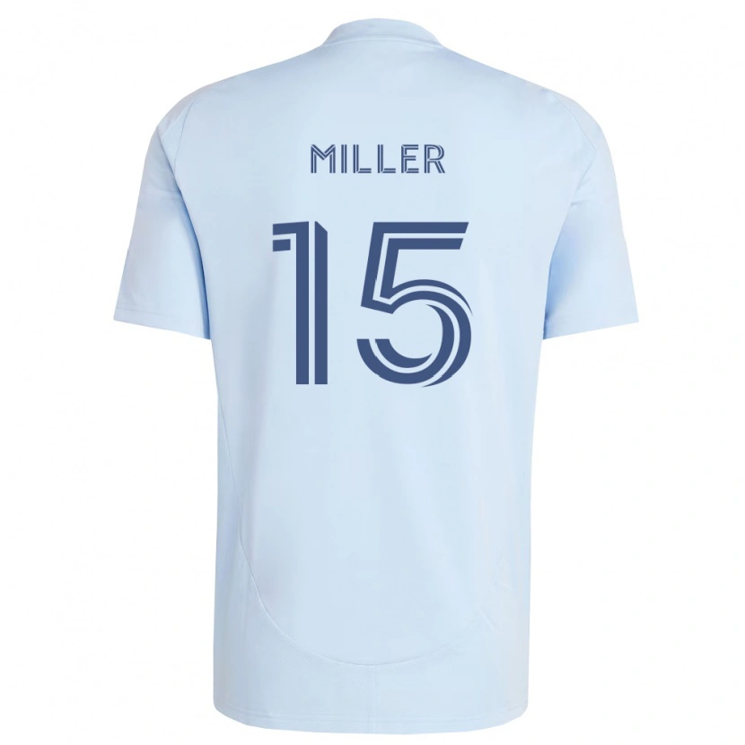 Danxen Homem Camisola Jansen Miller #15 Azul Claro Cinza Claro Principal 2026/27 Camisa
