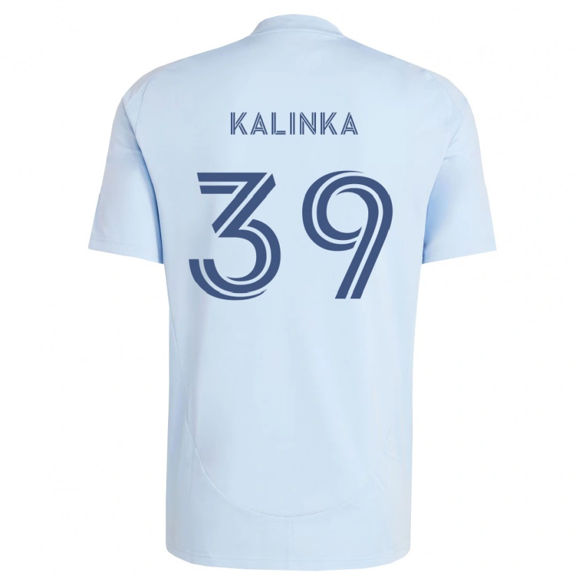Danxen Homem Camisola Jaxson Kalinka #39 Azul Claro Cinza Claro Principal 2026/27 Camisa