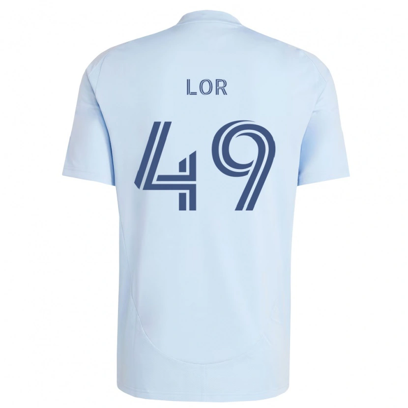 Danxen Homem Camisola Troy Lor #49 Azul Claro Cinza Claro Principal 2026/27 Camisa