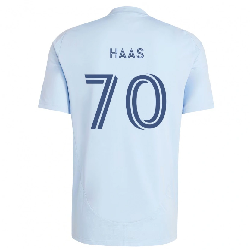 Danxen Homem Camisola Ty Haas #70 Azul Claro Cinza Claro Principal 2026/27 Camisa