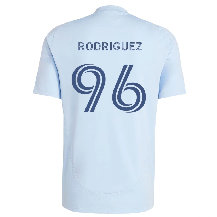 Danxen Homem Camisola Missael Rodríguez #96 Azul Claro Cinza Claro Principal 2026/27 Camisa