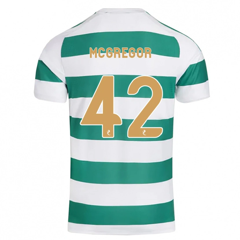Danxen Homem Camisola Callum Mcgregor #42 Ciano Escuro Branco Principal 2026/27 Camisa