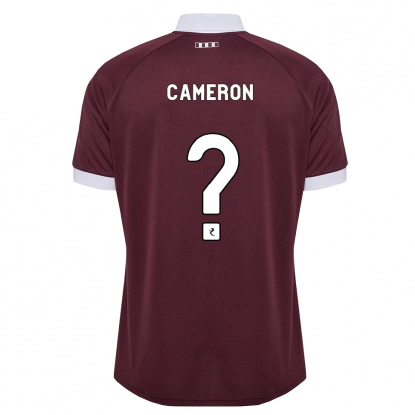 Danxen Homem Camisola Ruaridh Cameron #0 Branco Borgonha Principal 2026/27 Camisa