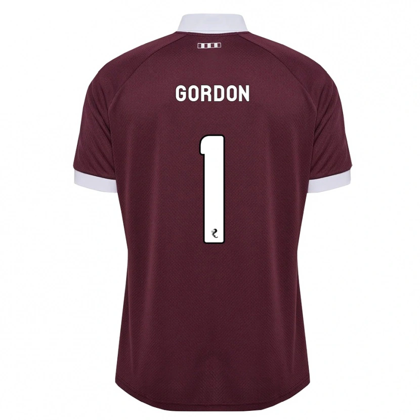 Danxen Homem Camisola Craig Gordon #1 Branco Borgonha Principal 2026/27 Camisa