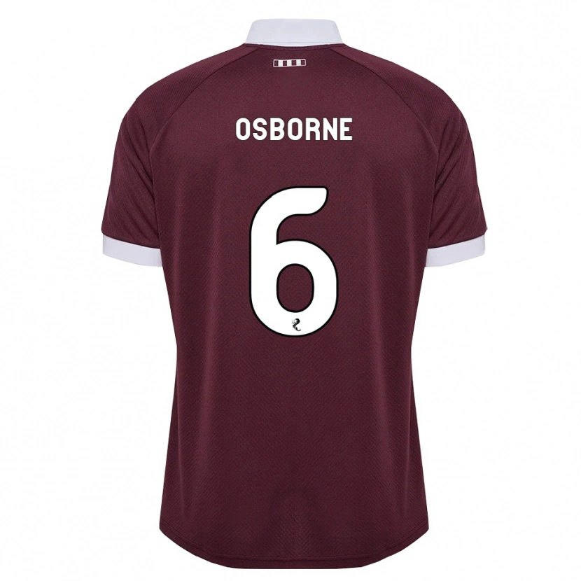 Danxen Homem Camisola Alfie Osborne #6 Branco Borgonha Principal 2026/27 Camisa