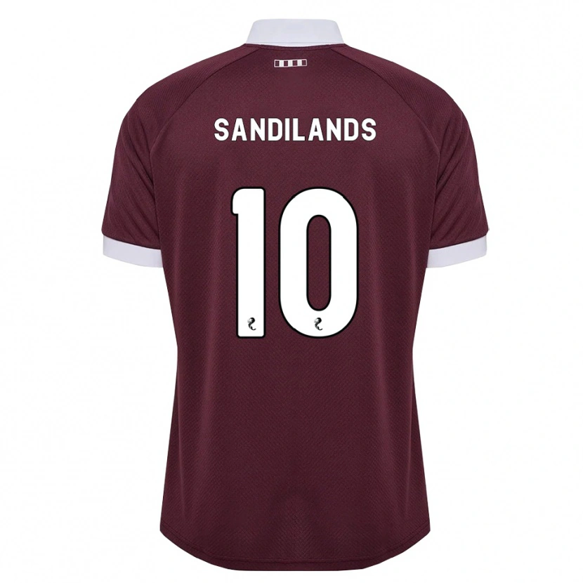 Danxen Homem Camisola Callum Sandilands #10 Branco Borgonha Principal 2026/27 Camisa