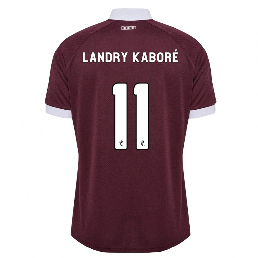 Danxen Homem Camisola Pierre Landry Kaboré #11 Branco Borgonha Principal 2026/27 Camisa