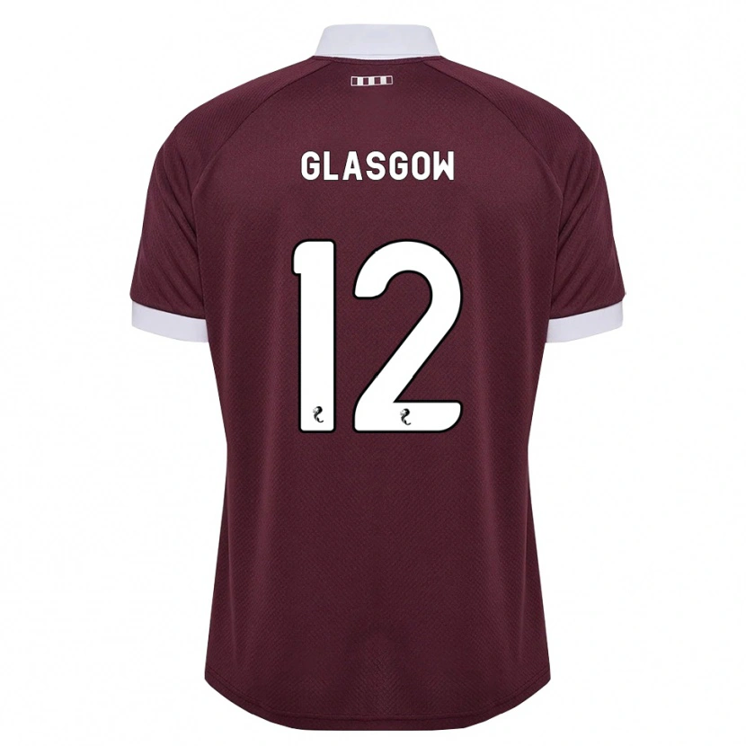 Danxen Homem Camisola Euan Glasgow #12 Branco Borgonha Principal 2026/27 Camisa
