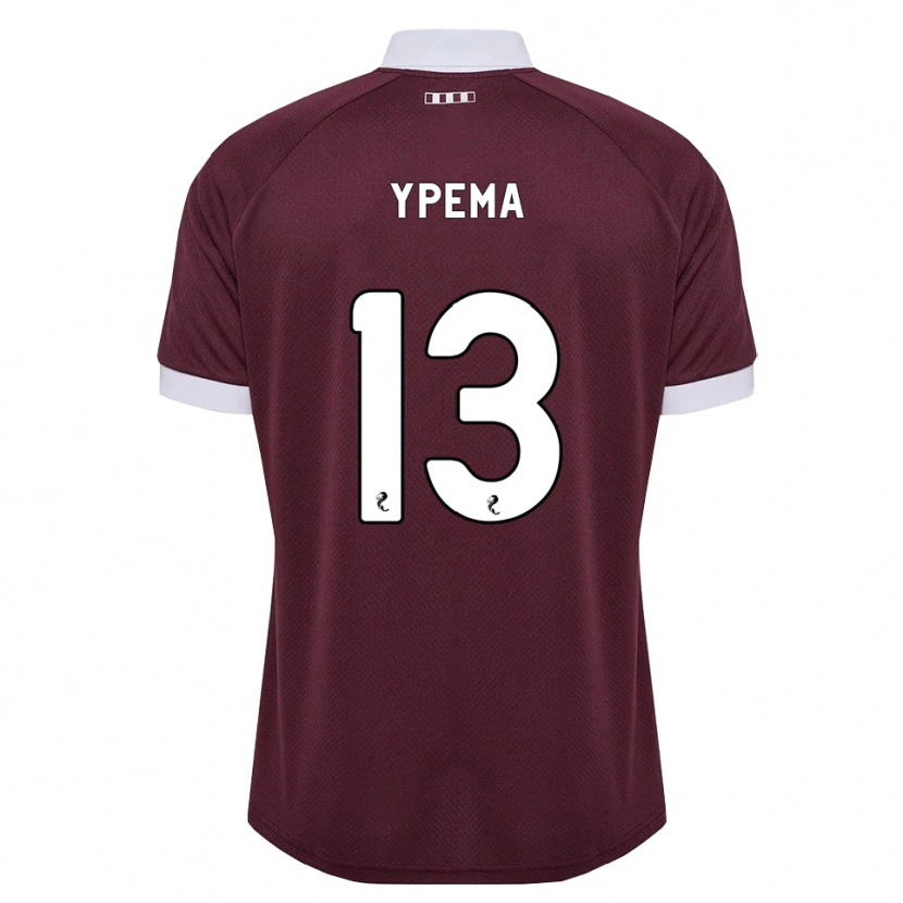 Danxen Homem Camisola Danique Ypema #13 Branco Borgonha Principal 2026/27 Camisa