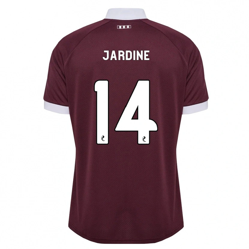 Danxen Homem Camisola Kayla Jardine #14 Branco Borgonha Principal 2026/27 Camisa