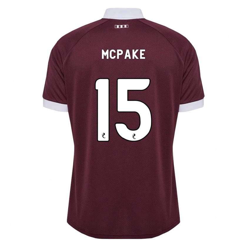 Danxen Homem Camisola Josh Mcpake #15 Branco Borgonha Principal 2026/27 Camisa