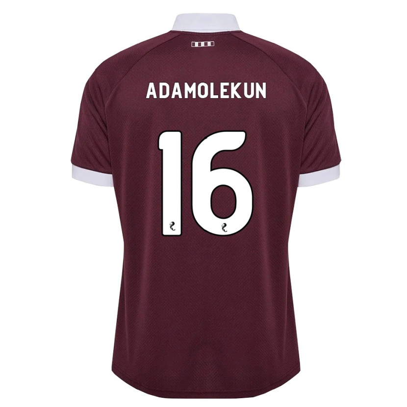 Danxen Homem Camisola Olufolasade Adamolekun #16 Branco Borgonha Principal 2026/27 Camisa