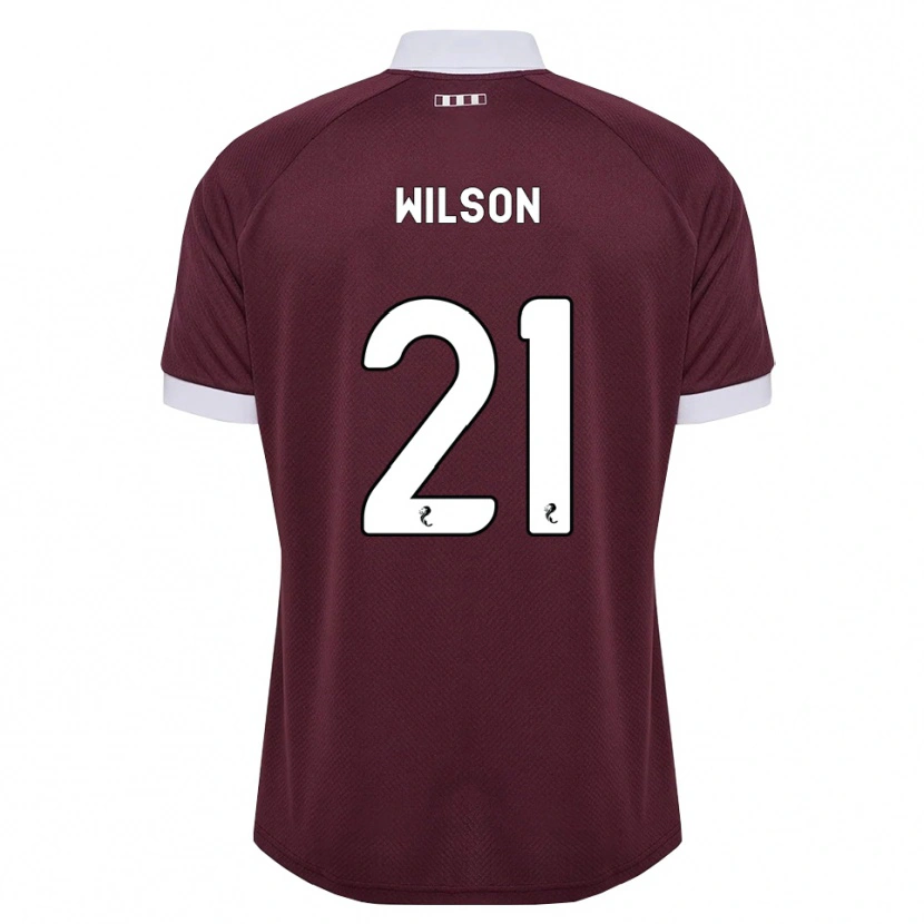 Danxen Homem Camisola James Wilson #21 Branco Borgonha Principal 2026/27 Camisa
