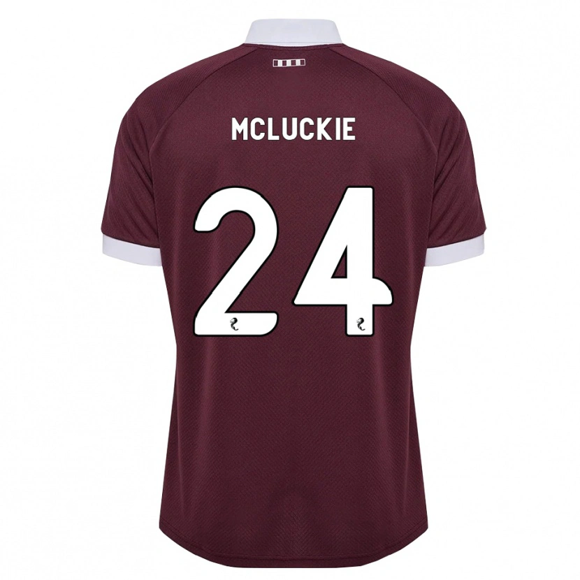 Danxen Homem Camisola Bobby Mcluckie #24 Branco Borgonha Principal 2026/27 Camisa