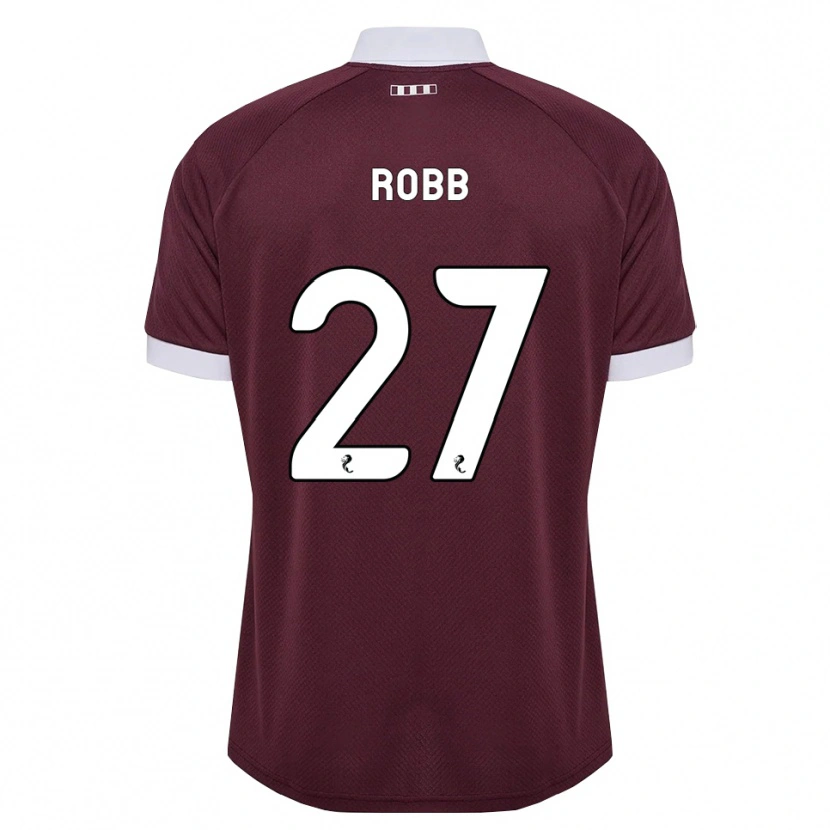 Danxen Homem Camisola Callen Robb #27 Branco Borgonha Principal 2026/27 Camisa