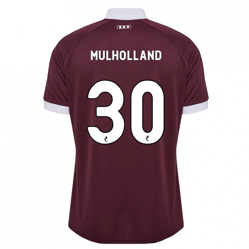 Danxen Homem Camisola James Mulholland #30 Branco Borgonha Principal 2026/27 Camisa