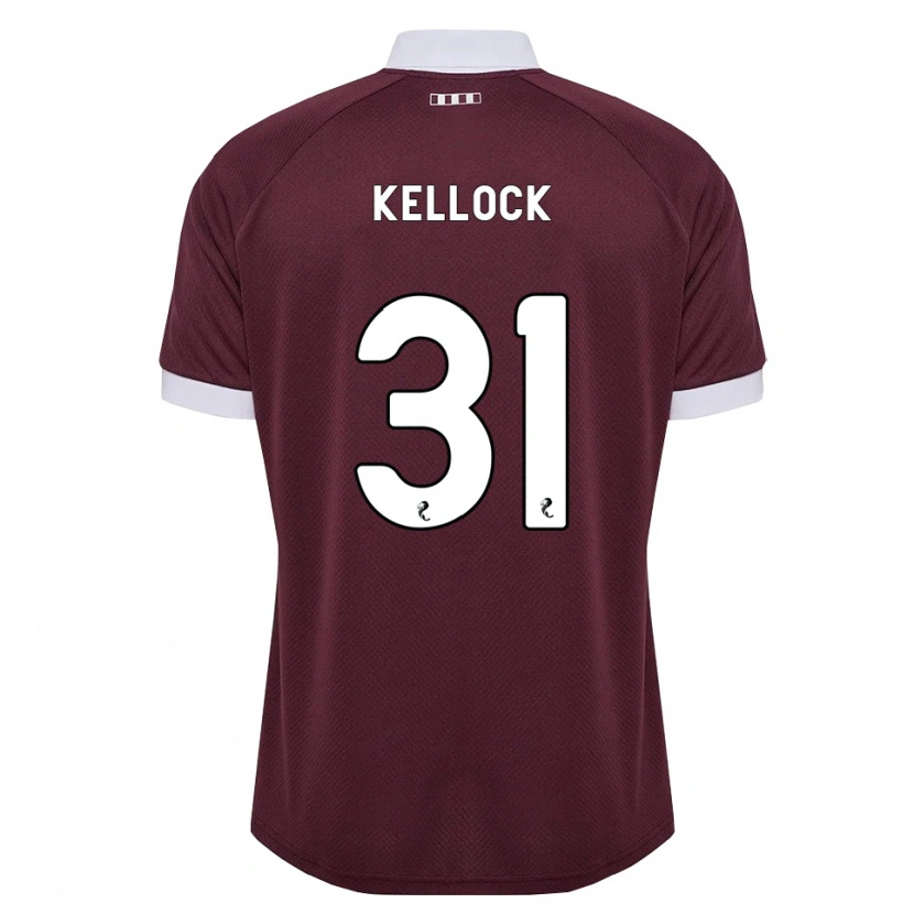 Danxen Homem Camisola Peter Kellock #31 Branco Borgonha Principal 2026/27 Camisa