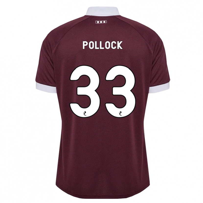 Danxen Homem Camisola Finlay Pollock #33 Branco Borgonha Principal 2026/27 Camisa