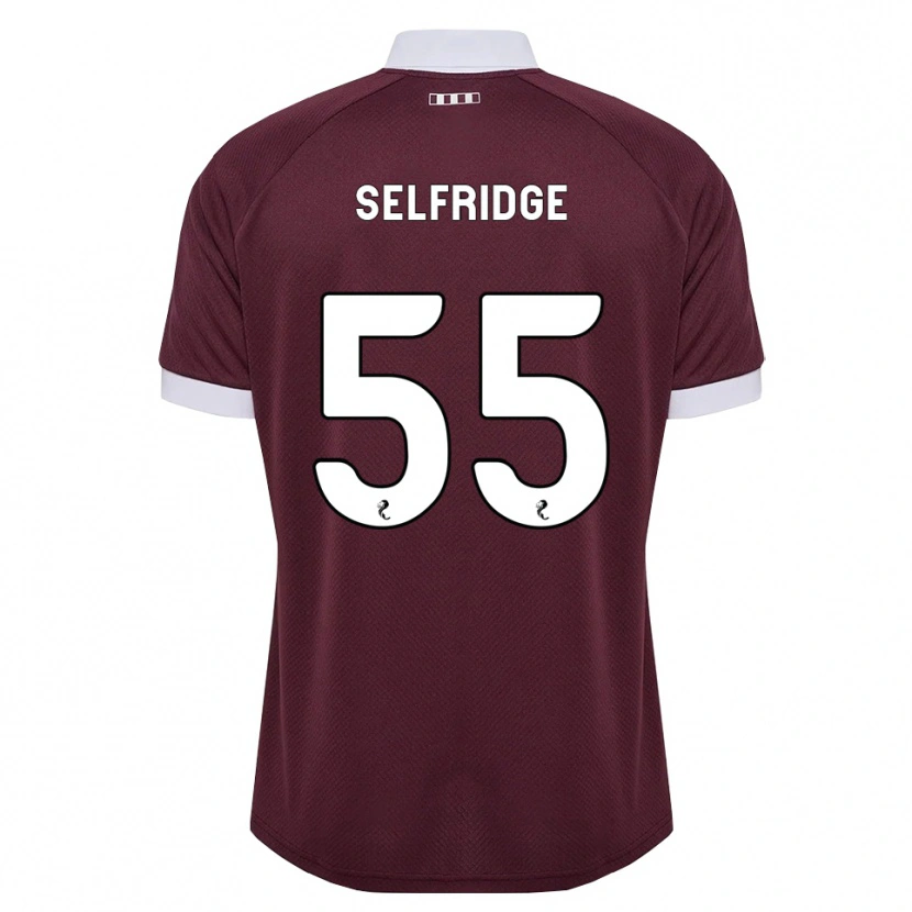 Danxen Homem Camisola Louis Selfridge #55 Branco Borgonha Principal 2026/27 Camisa