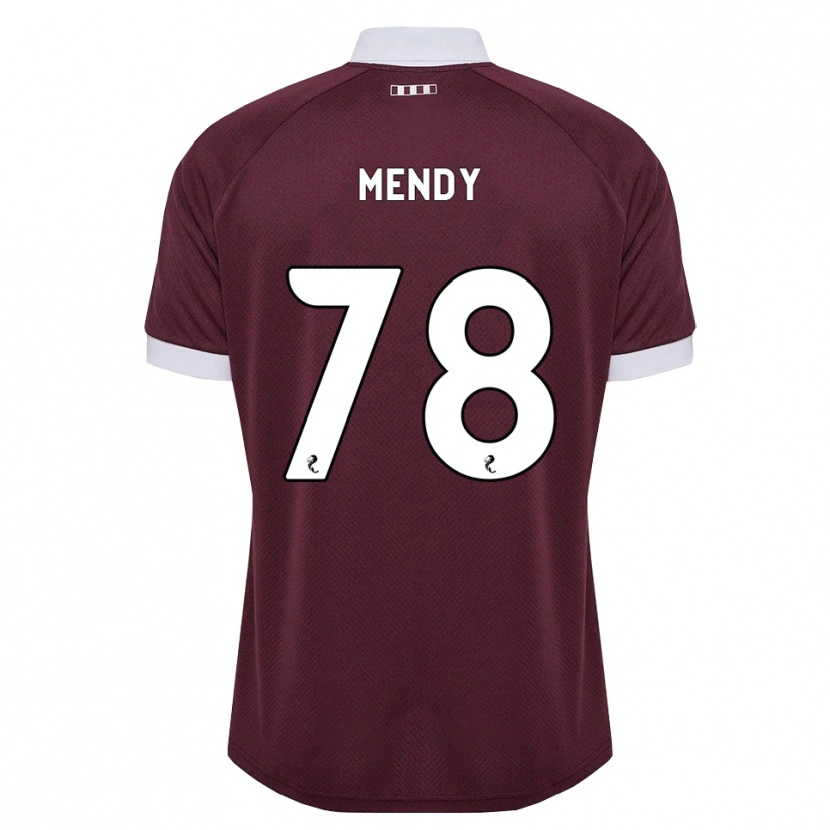Danxen Homem Camisola Laurent Mendy #78 Branco Borgonha Principal 2026/27 Camisa