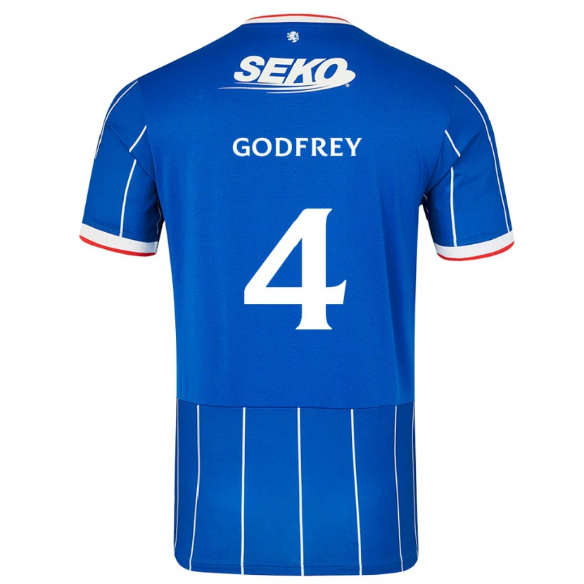 Danxen Homem Camisola Ben Godfrey #4 Vermelho Azul Branco Principal 2026/27 Camisa