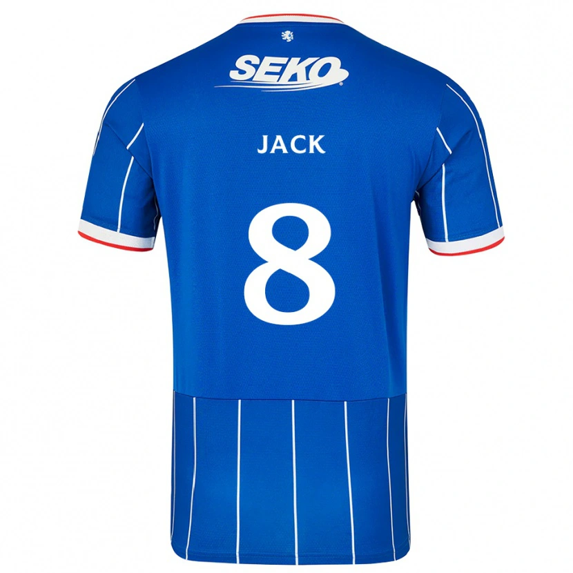 Danxen Homem Camisola Ryan Jack #8 Vermelho Azul Branco Principal 2026/27 Camisa