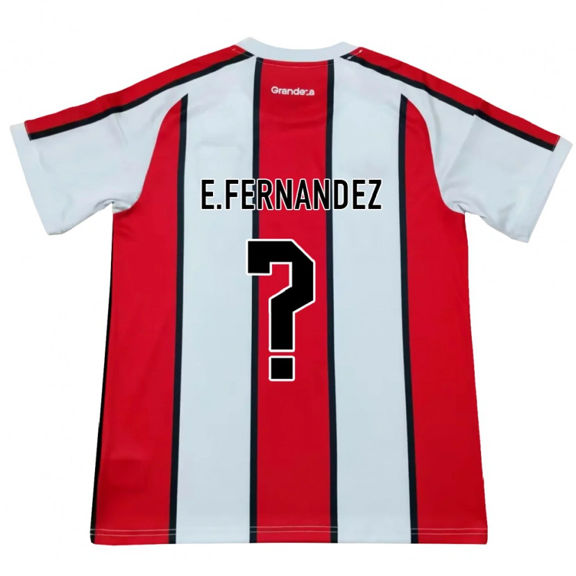 Danxen Homem Camisola Esteban Fernandez #0 Branco Vermelho Preto Alternativa 2026/27 Camisa