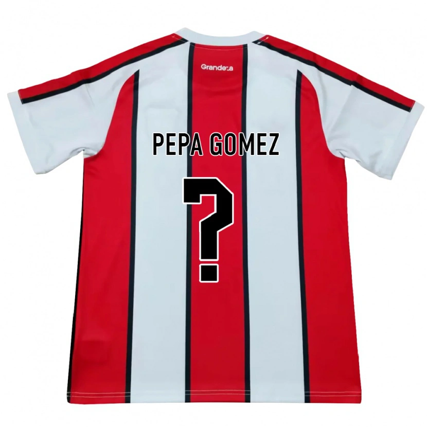 Danxen Homem Camisola Romina Celeste Gómez #0 Branco Vermelho Preto Alternativa 2026/27 Camisa