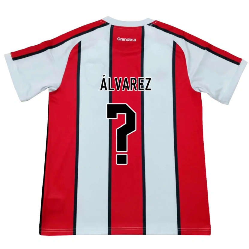 Danxen Homem Camisola Felipe Álvarez #0 Branco Vermelho Preto Alternativa 2026/27 Camisa